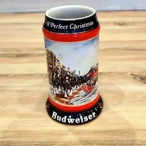 Vintage Budweiser Christmas Stein 1992 (O5.19.3)